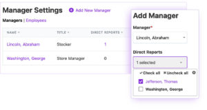 Designate Managers payroll add-on