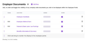 Manage files and documents payroll add-on